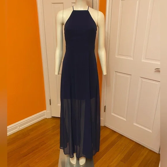 Express | Dresses | Express Navy Maxi Dress | Poshmark